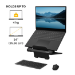 Fellowes Laptop Stand for Desk - Breyta Adjustable Laptop Riser for Home and Office - Portable Laptop Stand with 12 Height Adjustments - Max Laptop Size 14", Max Weight 4KG - Black