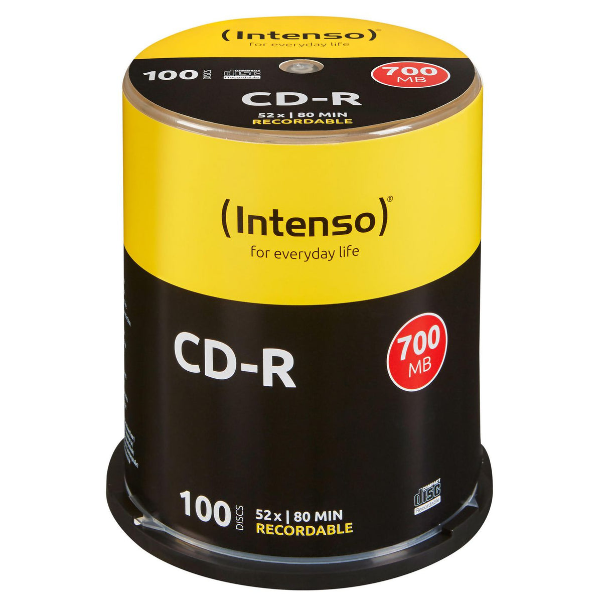 Intenso CD-R Intenso 700100pcs Cak CD-R 700MB, CD-R, 700 MB, 100 pc(s), 120 mm, 80 min, 52x