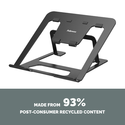 Fellowes Alumia Laptop Riser Portable Laptop Stand Max Size 15 inch Max Weight 5kg Black