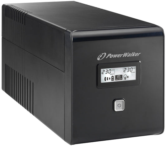 PowerWalker VI 1000 LCD uninterruptible power supply (UPS) 1 kVA 600 W 4 AC outlet(s)