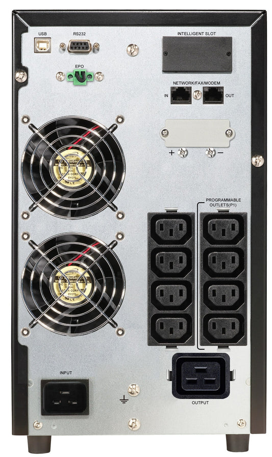 PowerWalker VFI 3000 CG PF1 uninterruptible power supply (UPS) Double-conversion (Online) 3 kVA 3000 W 9 AC outlet(s)