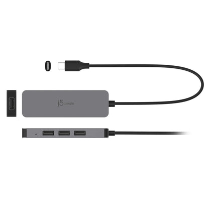 j5create JTS223-N Laptop Stand with USB™ 4-Port Hub