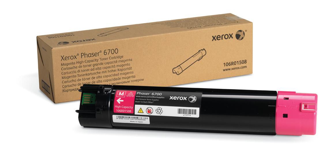 Xerox Toner Magenta High Capcity Magenta High Capacity Toner Cartridge (12,000 Pages) Phaser 6700, 12000 pages, Magenta, 1 pc(s)