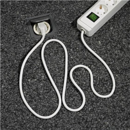 Brennenstuhl Power extension 3 m 6 AC outlet(s) White Eco-Line Extension Socket w/ Switch, 6-Way, white, 3m, H05VV-F 3G1,5