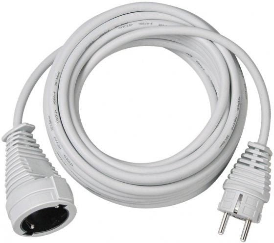 Brennenstuhl S-Kunststoff-Verlängerungskabe l 10M Weiß, 1168460 Power Extension 1 Ac Outlet(S) Indoor White