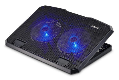 Hama Black Metal laptop cooling pad 39.6 cm (15.6")
