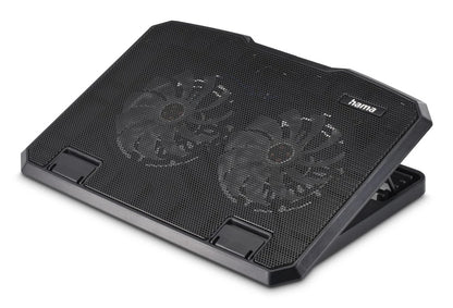 Hama Black Metal laptop cooling pad 39.6 cm (15.6")