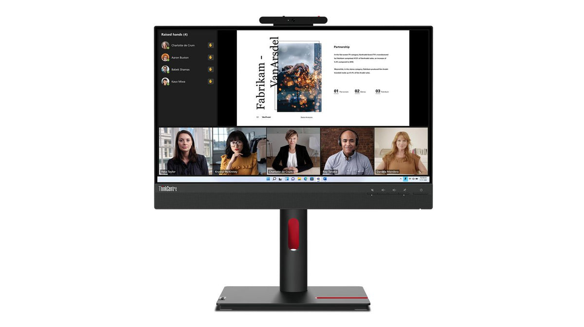 Lenovo Thinkcentre Tiny-In-One 22 Computer Monitor 54.6 Cm (21.5") 1920 X 1080 Pixels Full Hd Led Touchscreen Black