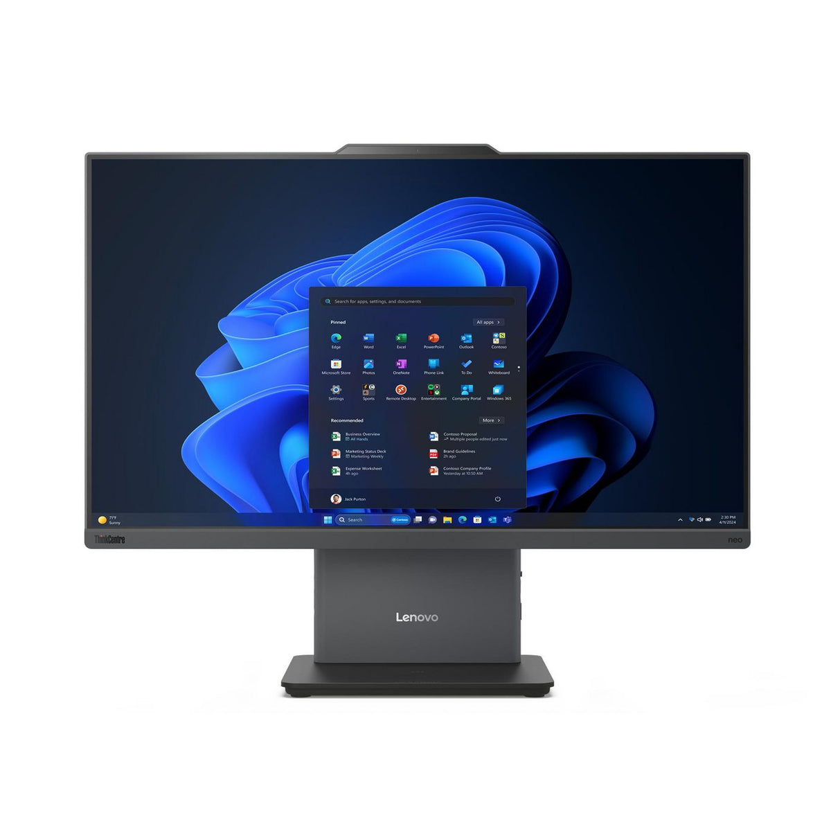 Lenovo Thinkcentre Neo 50A 24 Gen 5 Intel Core I7 I7-13620H 60.5 Cm (23.8") 1920 X 1080 Pixels Touchscreen All-In-One Pc 16 Gb Ddr5-Sdram 512 Gb