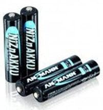 ANSMANN 1x4 NiZn Micro AAA 550mAh 1321-0001, Rechargeable battery, Nickel-Zinc (NiZn), 1.65 V, 4 pc(s), 550 mAh, 8 h