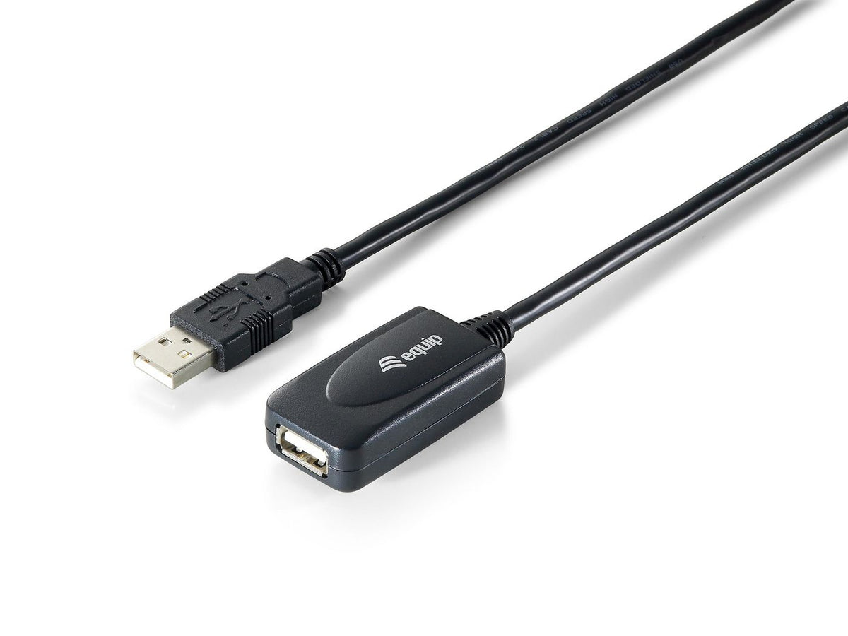 Equip USB 2.0 Signal Booster USB 2.0 Type A Active Extension Cable Male to Female, 5m, 5 m, USB A, USB A, USB 2.0, Male/Female,