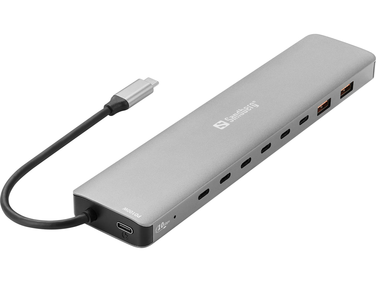 Sandberg USB-C to 8 x USB-C + 2xUSB-A 100W