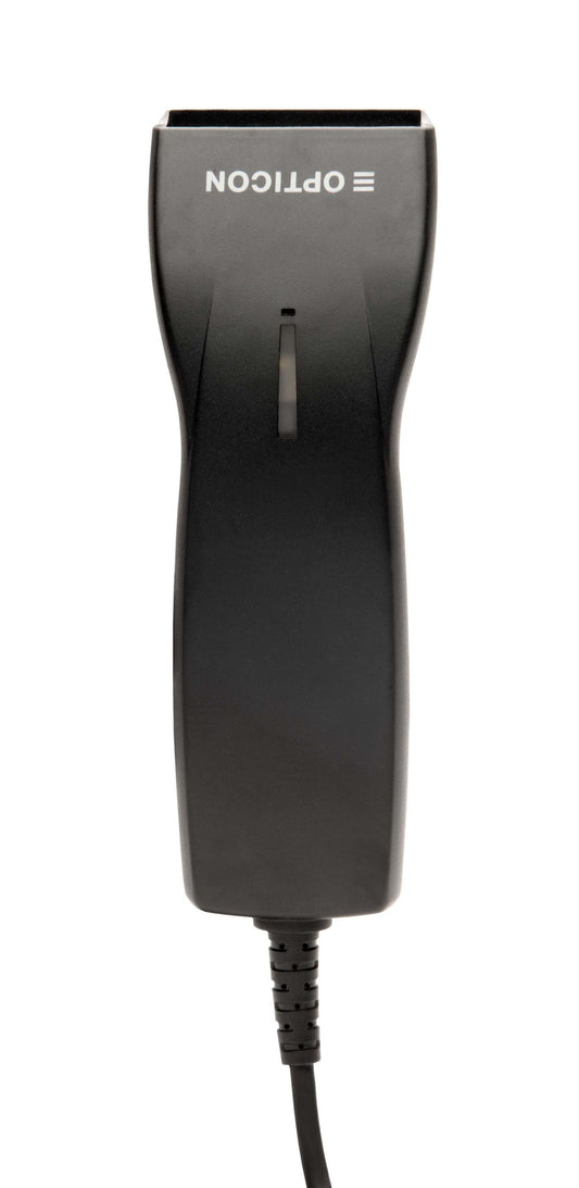 Opticon OPL-6845S,Sleek,High speed 1D Laser,100 scan/s,Manual/Auto-trigger/Stand detect,USB,Stand incl,Black Laser, incl. stand
