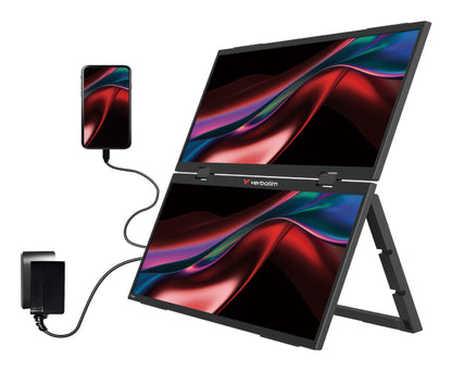 Verbatim Portable 15.6" FHD Dual Monitor Essentials Portable monitor Black 15.6" LCD 1920 x 1080 pixels