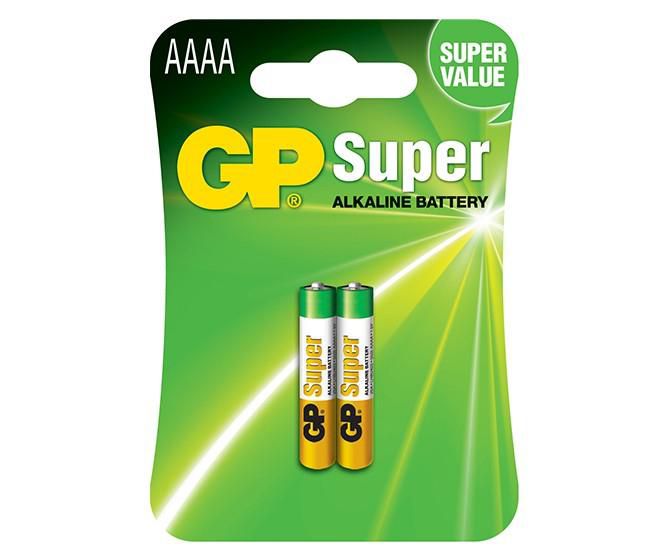 GP SUPER ALKALINE AAAA / LR61 Super Alkaline AAAA, 25A / LR61 Single-use battery, 1.5 V, 2-pack