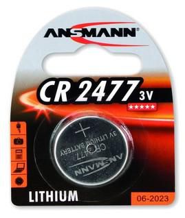 ANSMANN CR 2477 3V Lithium CR2477, Single-use battery, CR2477, Lithium, 3 V, 1 pc(s), Silver
