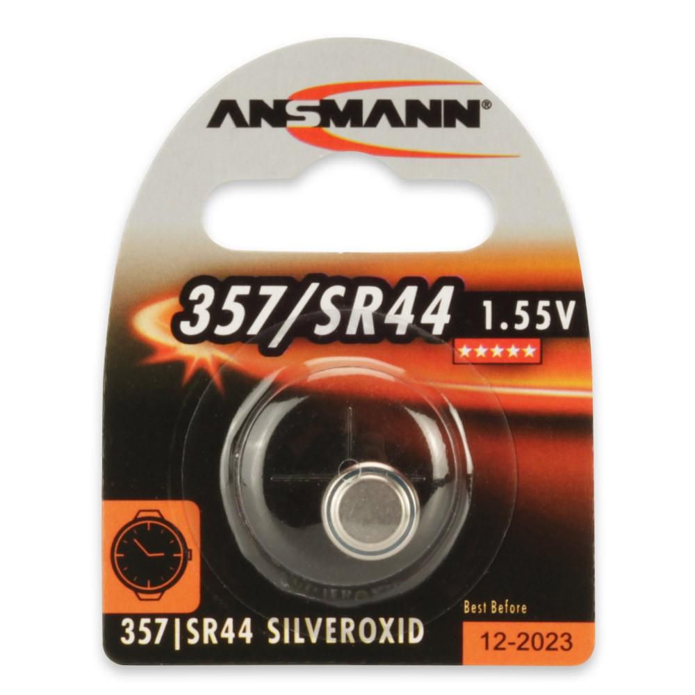 ANSMANN 357 Silveroxid SR44 1516-0011, Single-use battery, Silver-Oxide (S), 1.5 V, 1 pc(s), 158 mAh, 3 year(s)