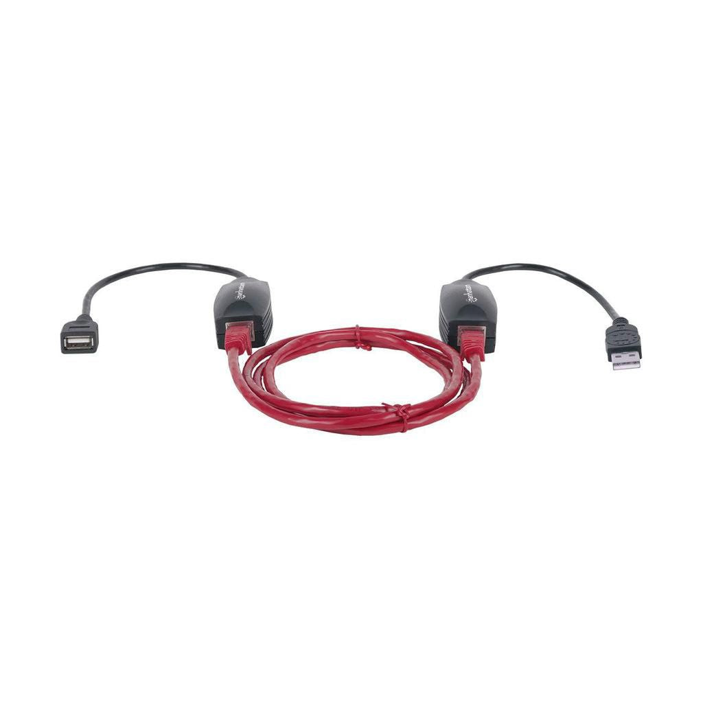 Manhattan USB Line Extender USB-A Line Extender, for use with RJ45 network cable (not included), extends USB Device up to 60m, bus