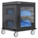 Manhattan Laptop Charging Cart/Trolley via AC Adapter (EU) 32-bay, Install device's AC Adapter (power cables) into unit, Suitable for ALL laptops (to 15.6"), iPads, MacBooks, Chromebooks, other USB-C devices, Bays 380x30x280mm, Cabinet, Lockable