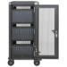 Manhattan iPad to 13", MacBook Air to 13" & Chromebook 14" 30-bay Charging Trolley/Cart via USB-C (30W), Also other tablets/smartphones (with device to USB-C cable), Bays 404x27.6x283mm, USB-C charging cables included, Cabinet