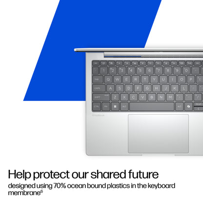 HP EliteBook 8 G1i Next Gen AI PC Wolf Pro Security Edition Copilot+ PC Intel Core Ultra 7 256V Laptop 35.6 cm (14") WUXGA 16 GB LPDDR5x-SDRAM 512 GB SSD Wi-Fi 7 (802.11be) Windows 11 Pro Silver