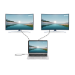 Manhattan USB-C Dock/Hub with Card Reader and MST, Ports (x7): Ethernet, HDMI (x2 4k@60Hz), USB-A (x3) and USB-C, with Power Delivery (PD) 100W- requires external USB-C charger (not included). USB powered (no external power supply required) when PD is not