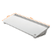 Nobo Desktop Whiteboard Pad With Dry Erase Glass Surface 45,8x15,4cm