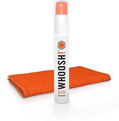 Whoosh! Pocket 8ml 100 sprays w. cloth Non Toxic Safe for all screens Anti Static resists smudges