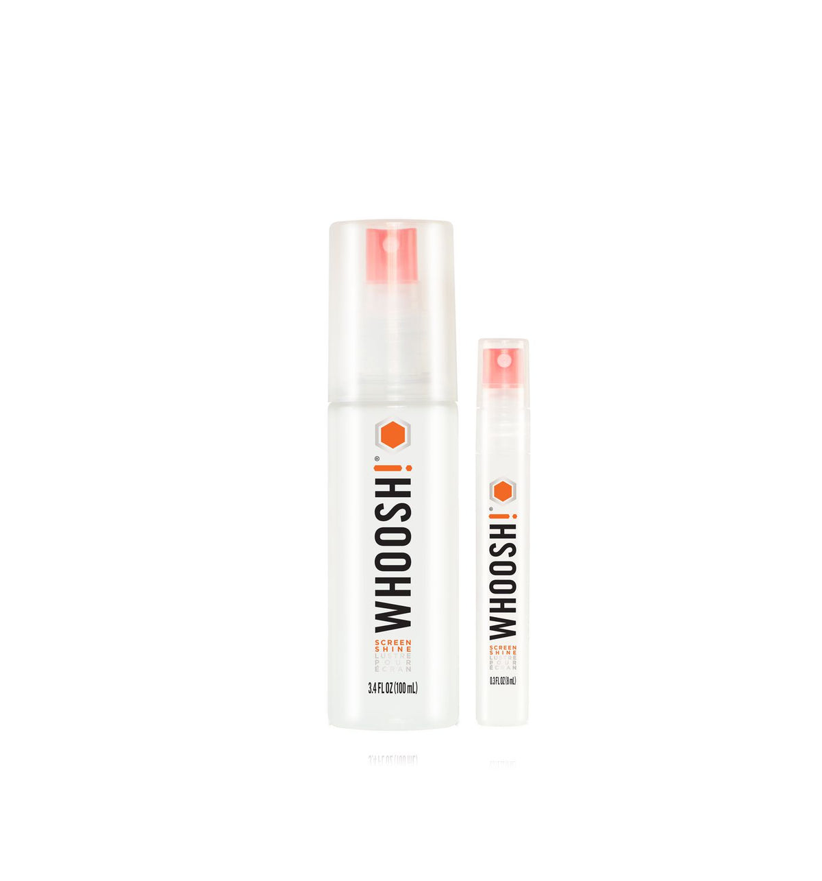 Whoosh! DUO 2-Pack 100+8ml w. 2 cloths Non Toxic Safe for all screens Anti Static resists smudges