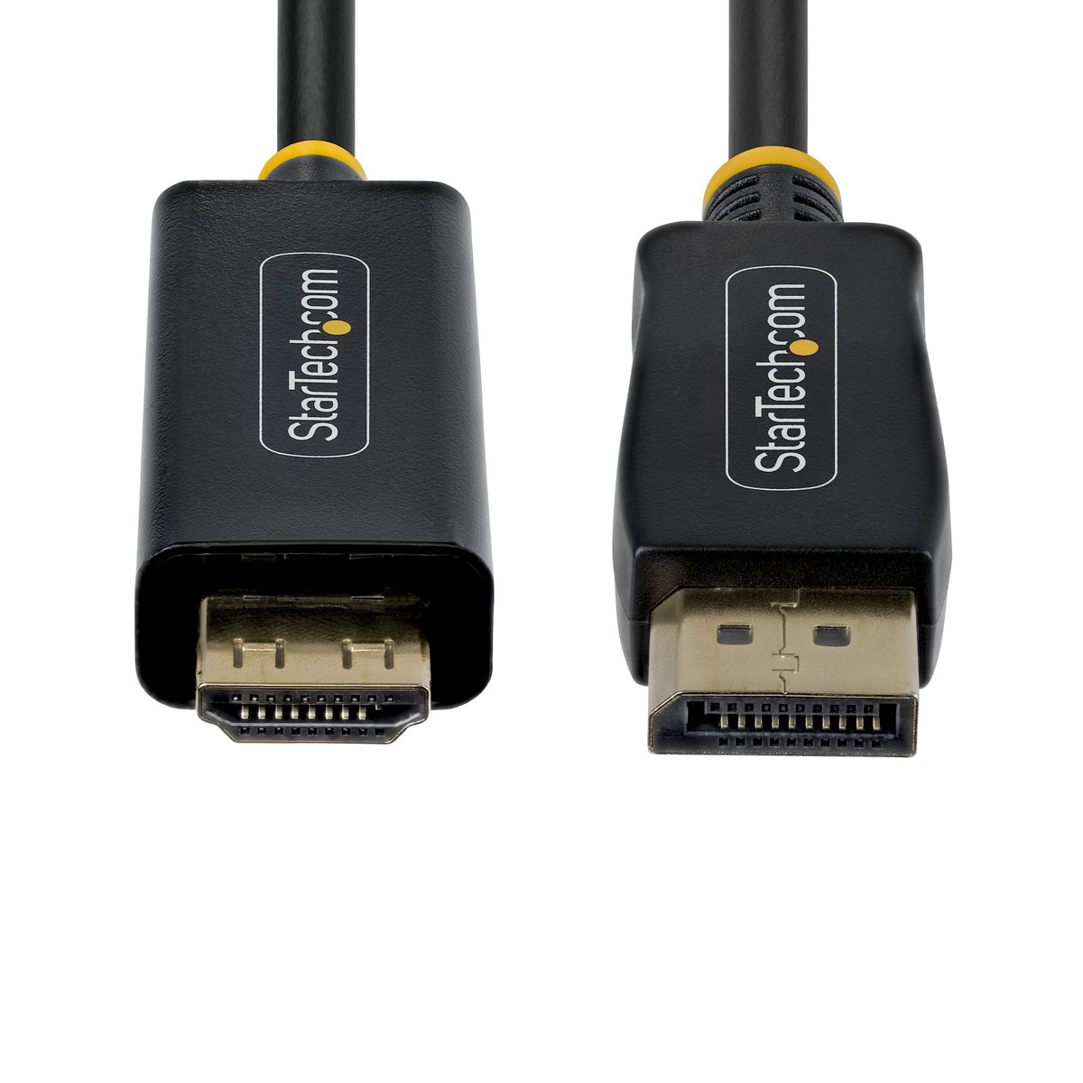StarTech.com 1m DisplayPort to HDMI Adapter Cable with Gripping Connectors, 4K 60Hz, HDR, Uni-Directional DP to HDMI Video Converter, DP Desktop to HDMI Monitor