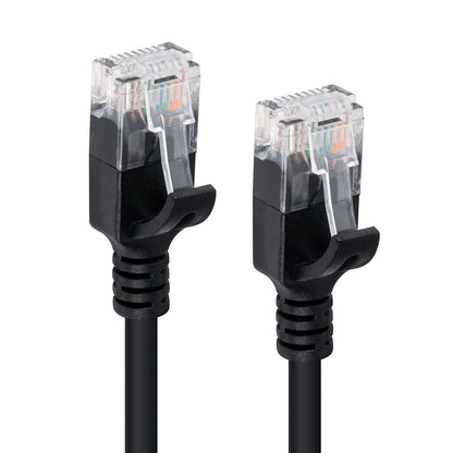 Microconnect V-UTP6A01S-SLIM networking cable Black 1 m Cat6a U/UTP (UTP)