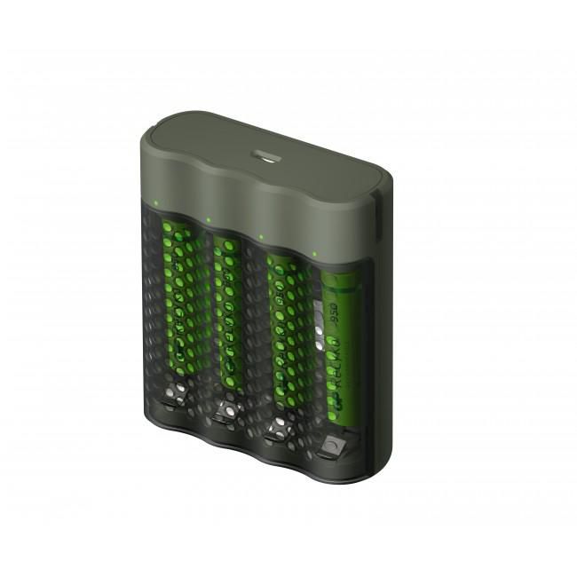 GP BATTERY CHARGER M451/100AAAHCE-2WB4 M451 AAA M451/100AAAHCE-2WB4, Nickel-Metal Hydride (NiMH), AAA, 4 pc(s), Batteries