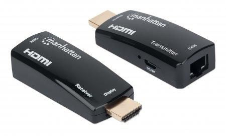 Manhattan 1080P@60Hz Compact Hdmi Over Ethernet Extender Kit, Extends Distances Of Signal Up To 60M With A Single Cat6 Ethernet Cable,