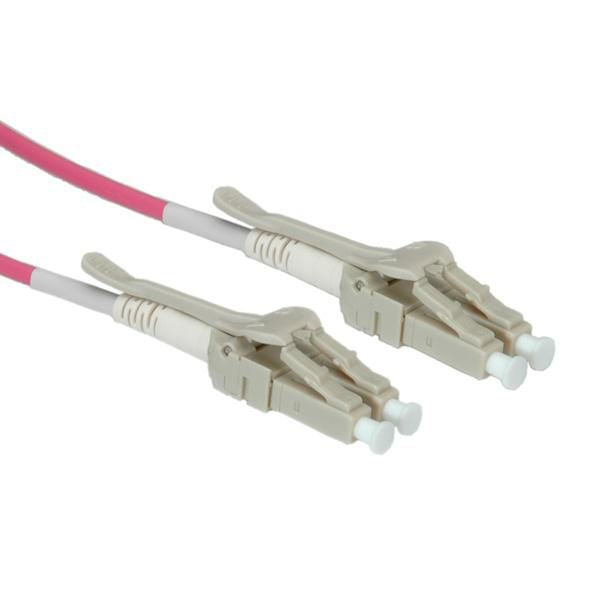 Roline FO Jumper Cable, Duplex, 50/125µm, LC/LC, OM4, LowLoss Connector, Data Center, 20m