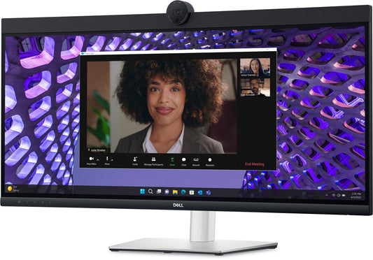 Dell P Series P3424Web Computer Monitor 86.7 Cm (34.1") 3440 X 1440 Pixels 4K Ultra Hd Lcd Black