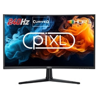 piXL PX27CC301B 27 Inch 240Hz HDR 10+ Full HD Curved Gaming Monitor with 1920 x 1080 Resolution, 1ms Response Time, HDR 10+, DisplayPort, HDMI & VESA Mount