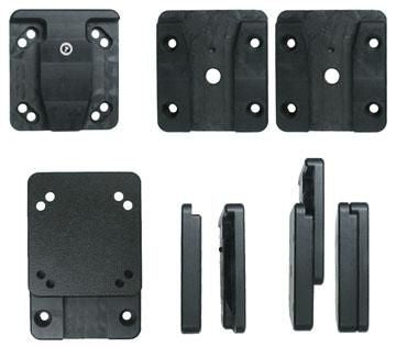 Brodit MoveClip Device mounting adapter, AMPS-standard holes. 2 female + 1 male. Mounting Accessories