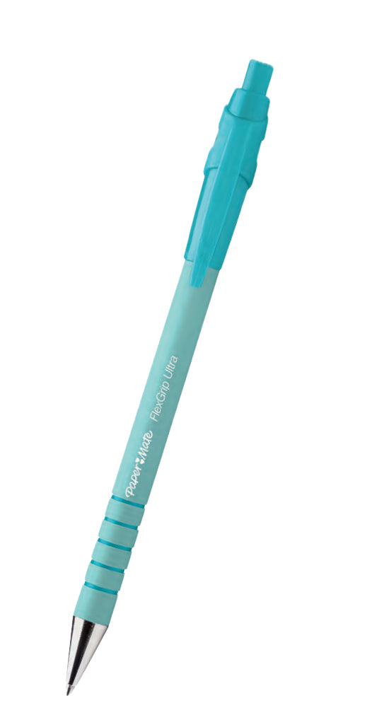 Papermate FlexGrip Ultra Pastel Black Stick ballpoint pen Medium 5 pc(s)