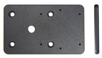 Brodit Mounting plate Extension plate, 80x50x5mm. With predrilled AMPS holes. Mounting Accessories