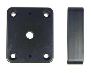 Brodit Mounting plate Distance plate, 42x50x14 mm. With predrilled AMPS holes. Mounting Accessories