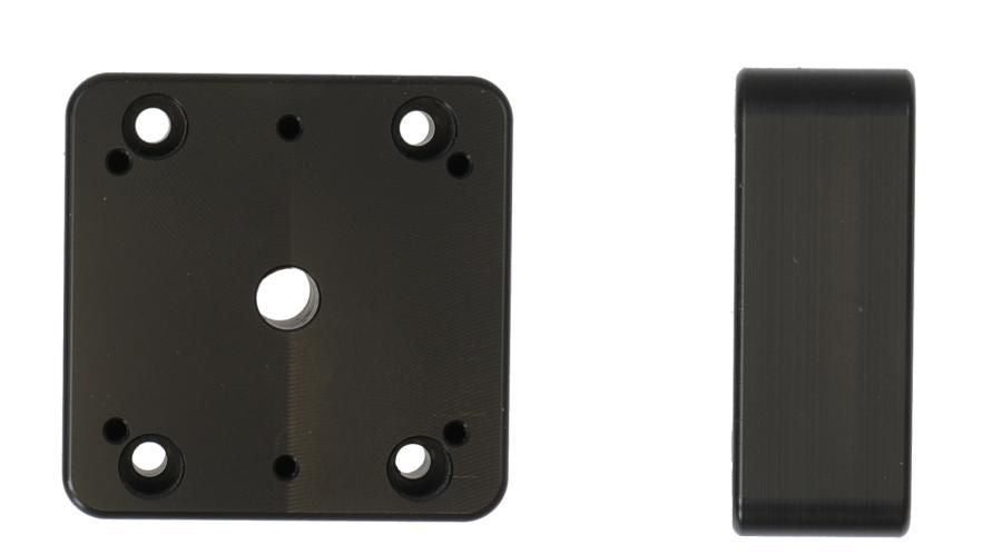 Brodit Mounting plate Distance plate, 50x50x19 mm. With predrilled AMPS holes. Mounting Accessories