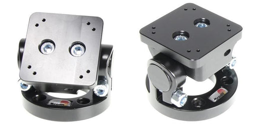 Brodit Pedestal Mount for cable entry Top part with adjustable mounting plate, tilts 180°. Mounting plate: 215742, -90 - 90°, 181
