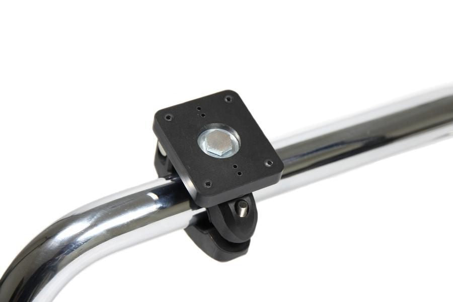 Brodit Pipe Mount with mounting plate BarGrip. Mounting plate 50x42 mm. Fits round pipes 22-31 mm. Pre-dri 215793, Passive holder,