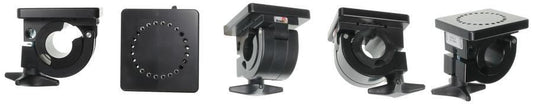 Brodit Pipe Mount with mounting plate Fits diameter 25 mm. Threaded holes (M4x12) for holder attachment. 215935