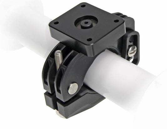Brodit Pipe Mount with mounting plate BarGrip XL. Mounting plate 50x42 mm, 4x4 mm AMPS holes. Fits round p 215946
