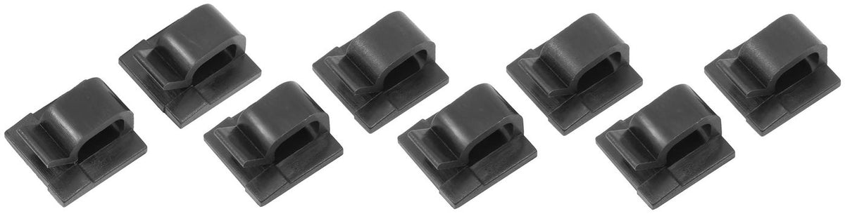 Brodit Cable management organizer, adhesive clip (8-pack). Fits for cables up to 3,5 mm thickness.