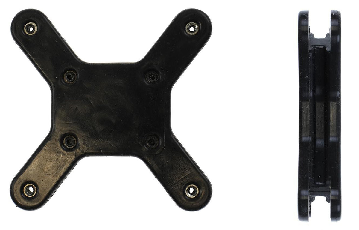 Brodit Vibration dampeners, Shore A 60 Hardness. For installations weighing up to 2000g. With AMPS, Vesa 75 holes.