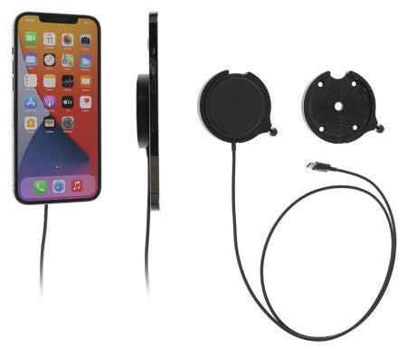 Brodit Magnetic wireless charger, compatible with Apple MagSafe devices or Apple MagSafe accessories.