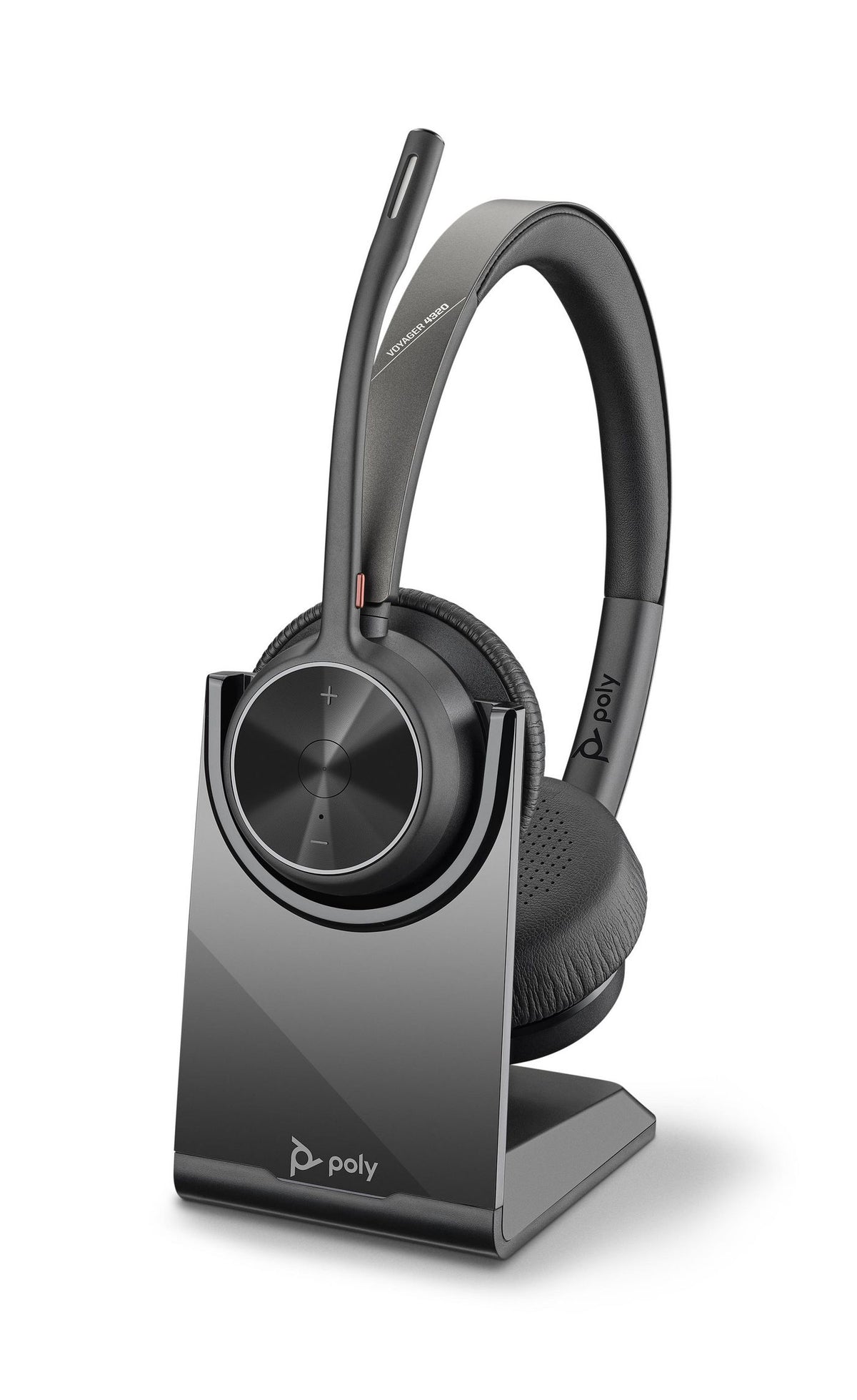 Poly Voyager 4320 UC Headset Wireless incl. Charging stand Black POLY Voyager 4320 UC, Wireless, Office/Call center, 162 g, Headset, Black