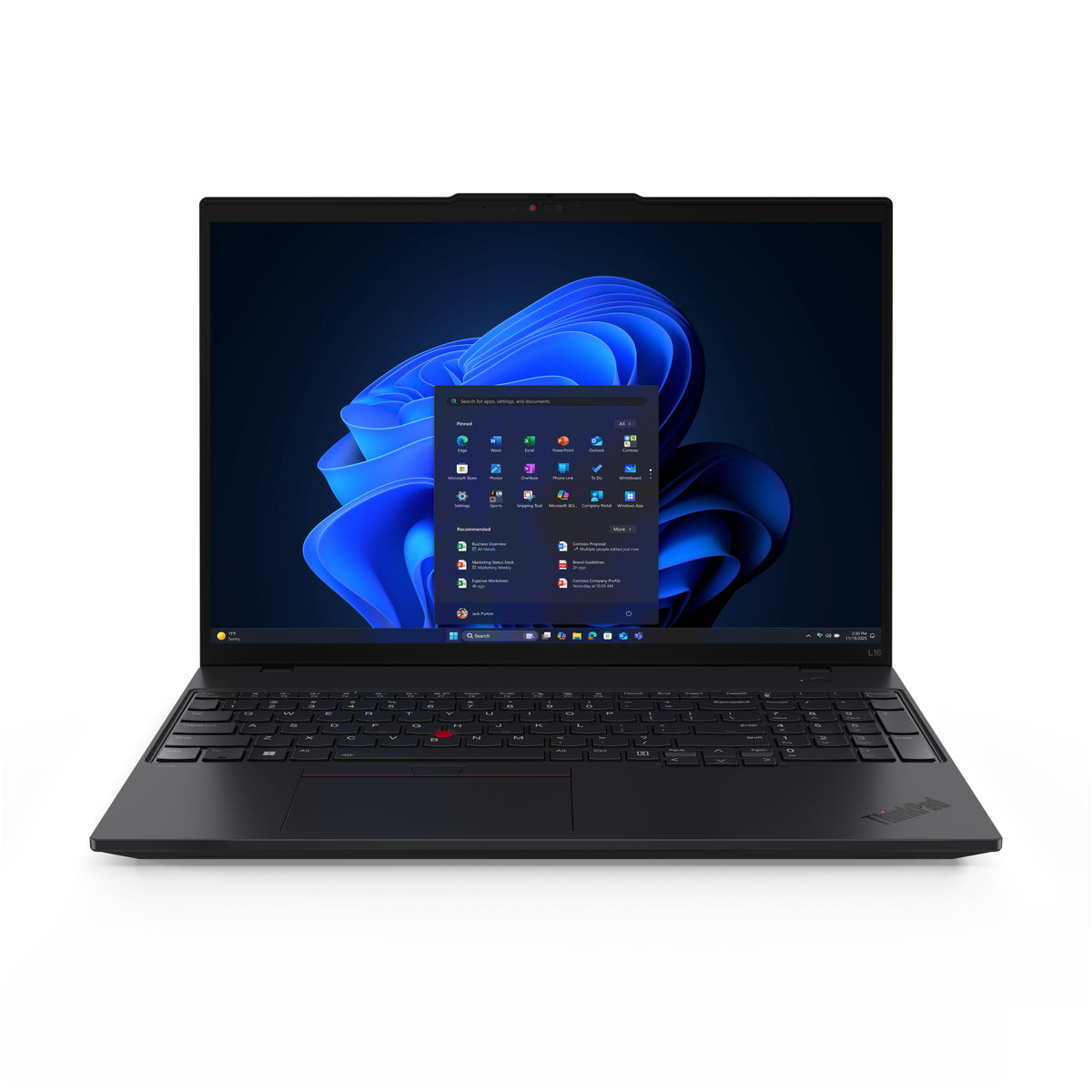 Lenovo ThinkPad L16 Gen 2 (AMD) AMD Ryzen™ 5 PRO 215 Laptop 40.6 cm (16") WUXGA 16 GB DDR5-SDRAM 512 GB SSD Wi-Fi 7 (802.11be) Windows 11 Pro German Black
